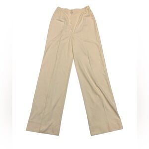 Vintage 1970s Rosecrest by Hudson Sportswear Yellow Wide Leg Trousers Size 14